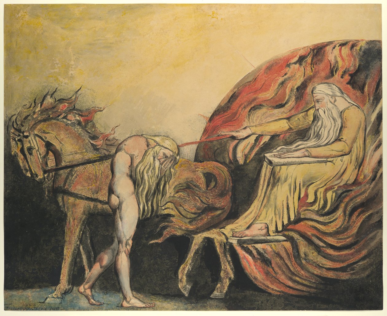 God Judging Adam, c.1795 by William Blake