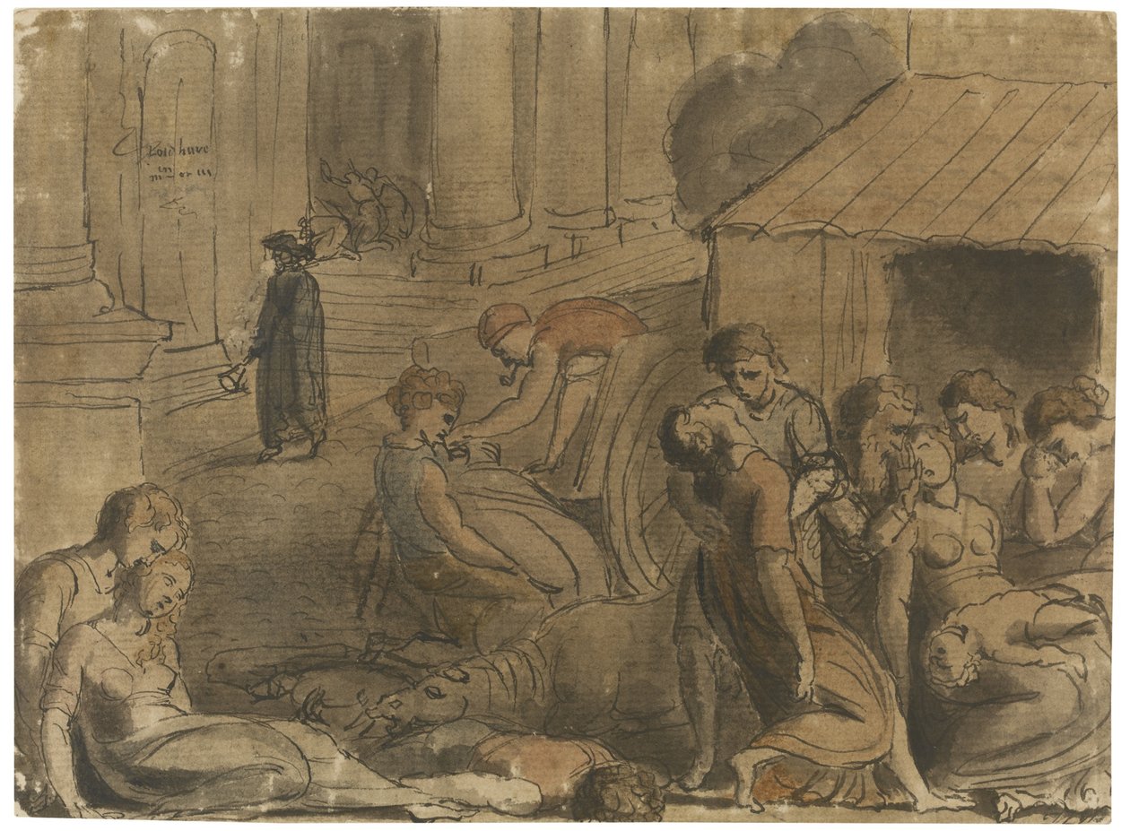 Great Plague of London by William Blake