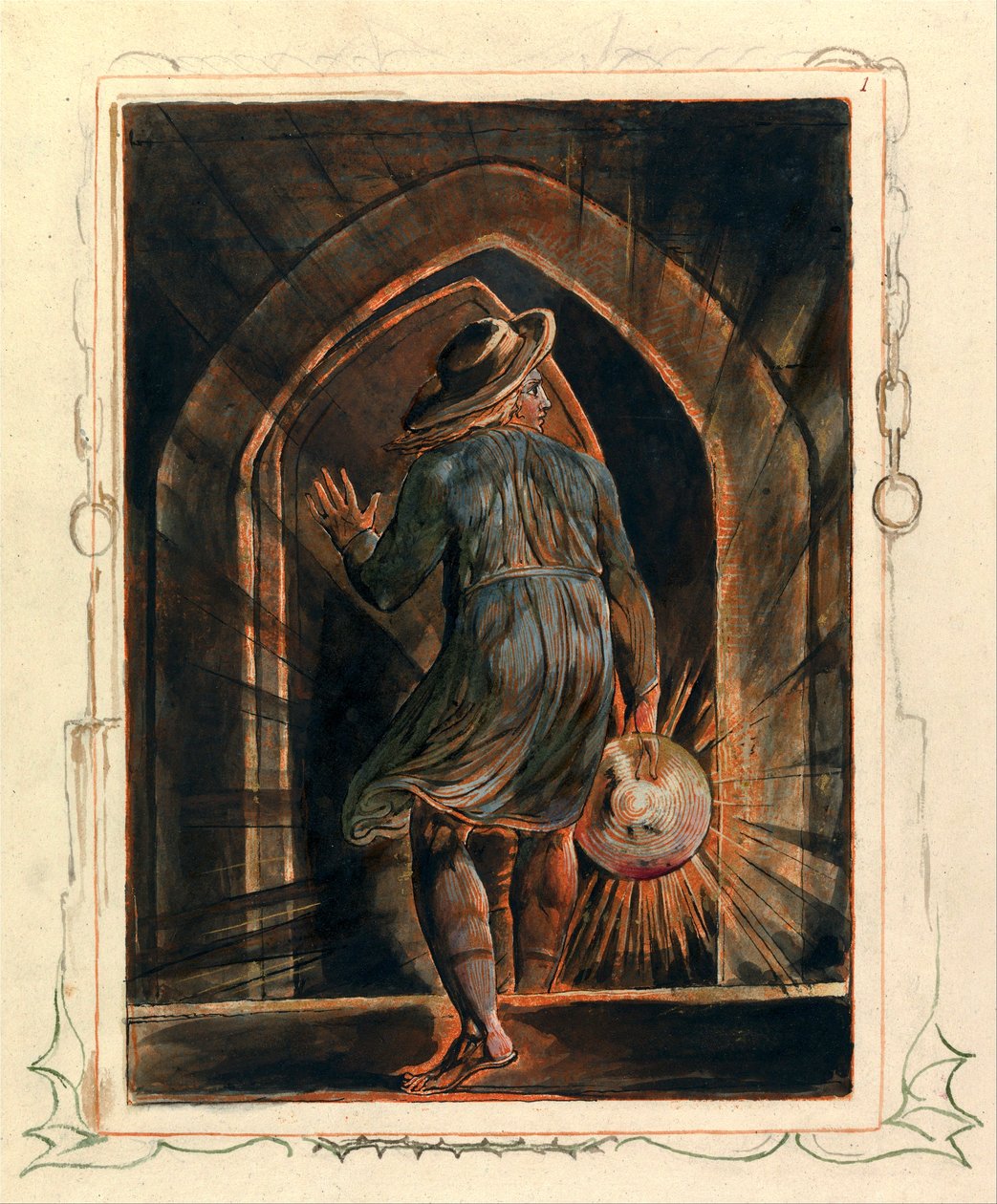 Jerusalem, Plate 1, Frontispiece by William Blake
