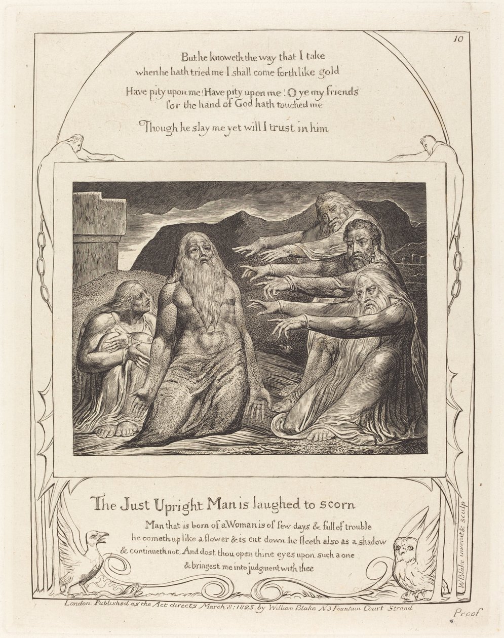 Job Rebuked by His Friends by William Blake