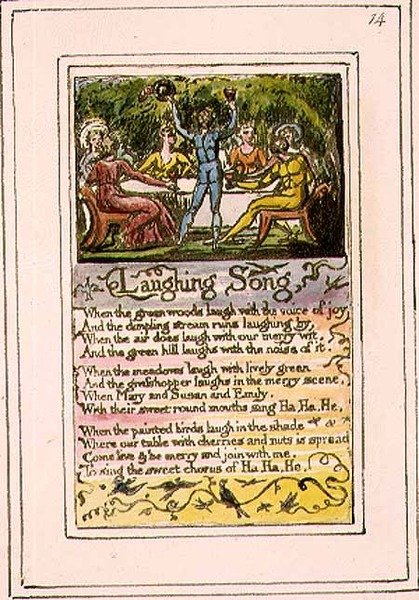 Laughing Song: Plate 14 from Songs of Innocence and of Experience (copy R) by William Blake