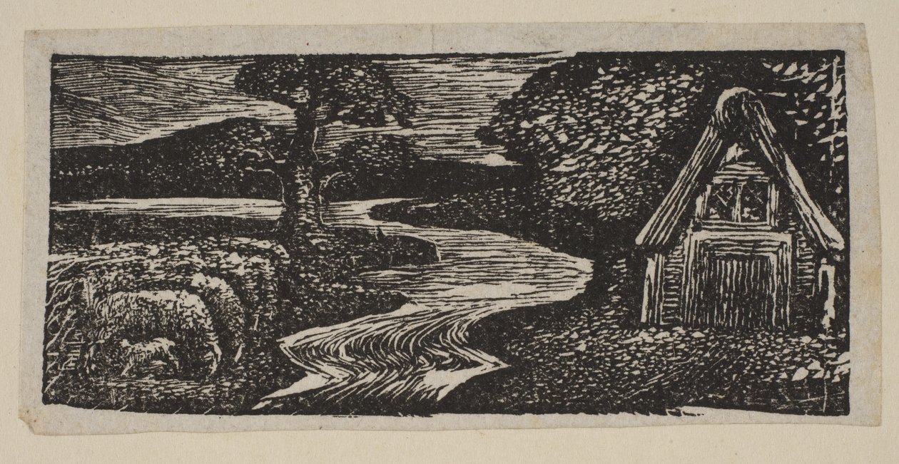 Sabrinas Silvery Flood, from Thorntons Pastorals of Virgil by William Blake