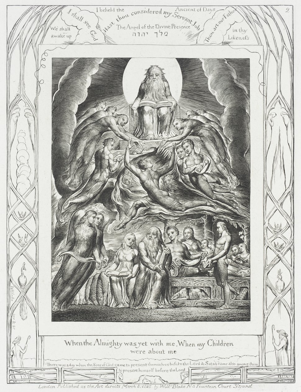 Satan Appearing before God by William Blake