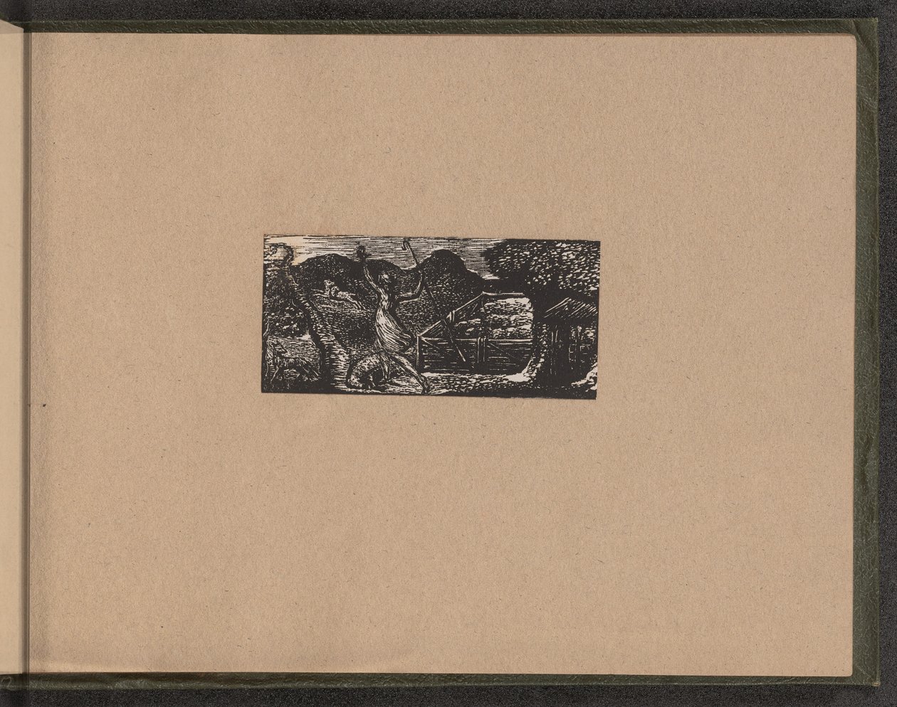 Shepherd Chases away Wolf by William Blake