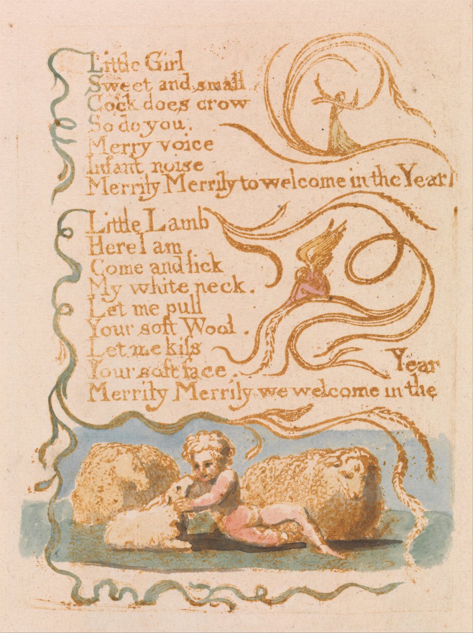 Songs of Innocence, Plate 26, Spring (Bentley 23) by William Blake