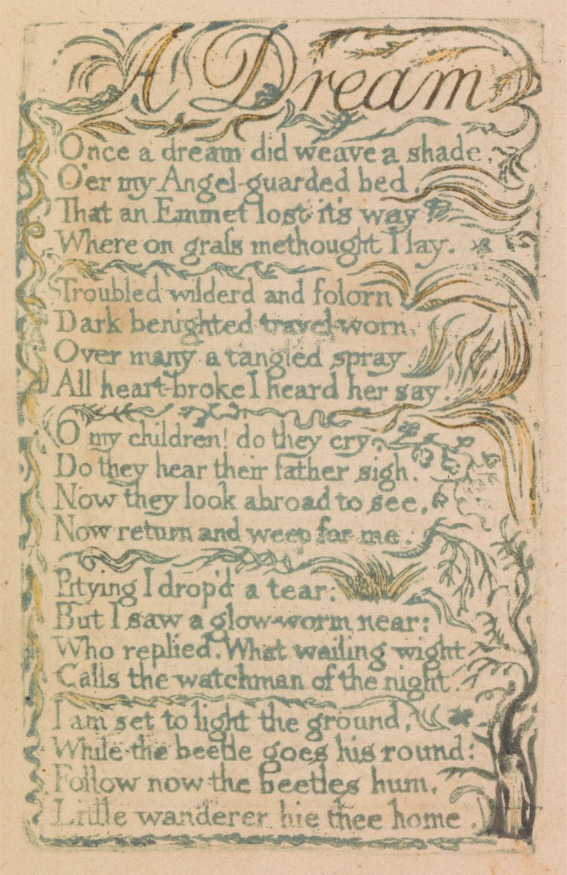 Songs of Innocence and of Experience, Plate 14, "Laughing Song" (Bentley 15) by William Blake