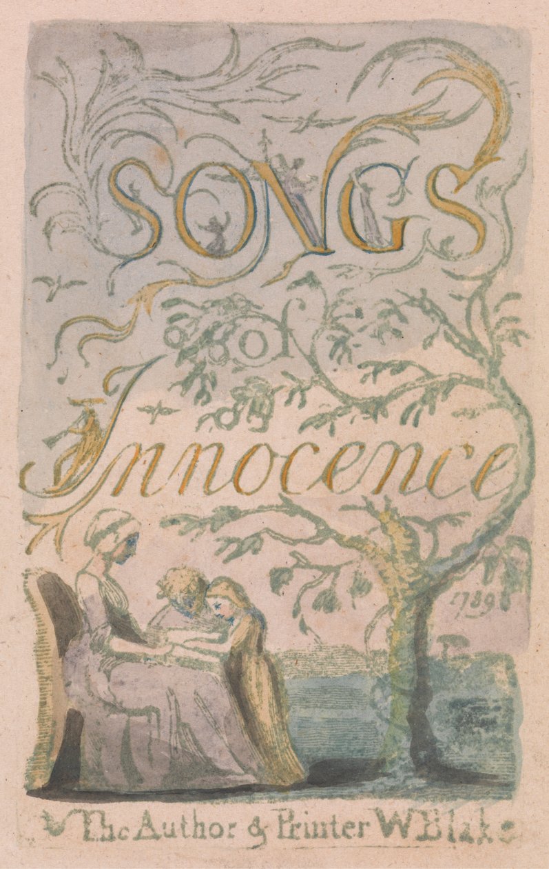 Songs of Innocence and of Experience, Plate 2, Innocence Title Page (Bentley 3) by William Blake