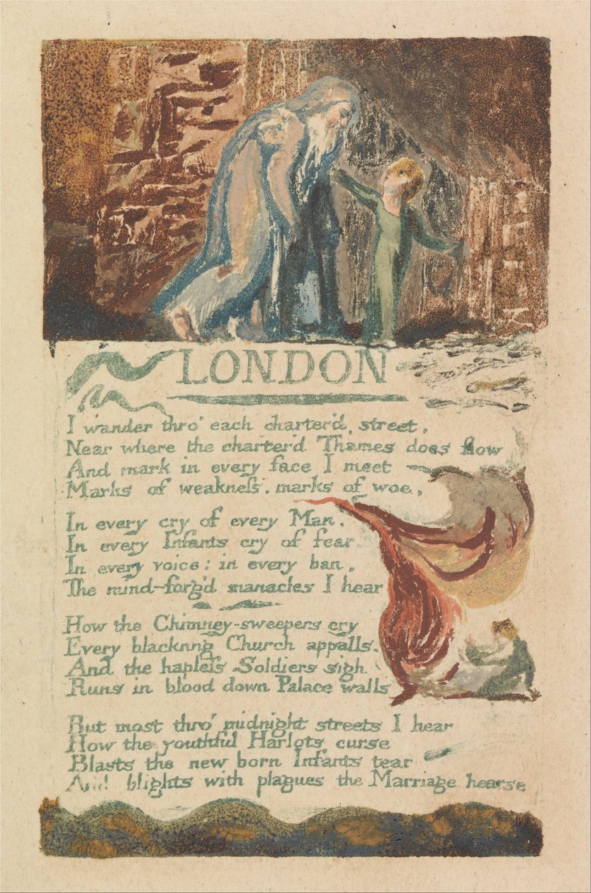 Songs of Innocence and of Experience, Plate 39, London (Bentley 46) by William Blake