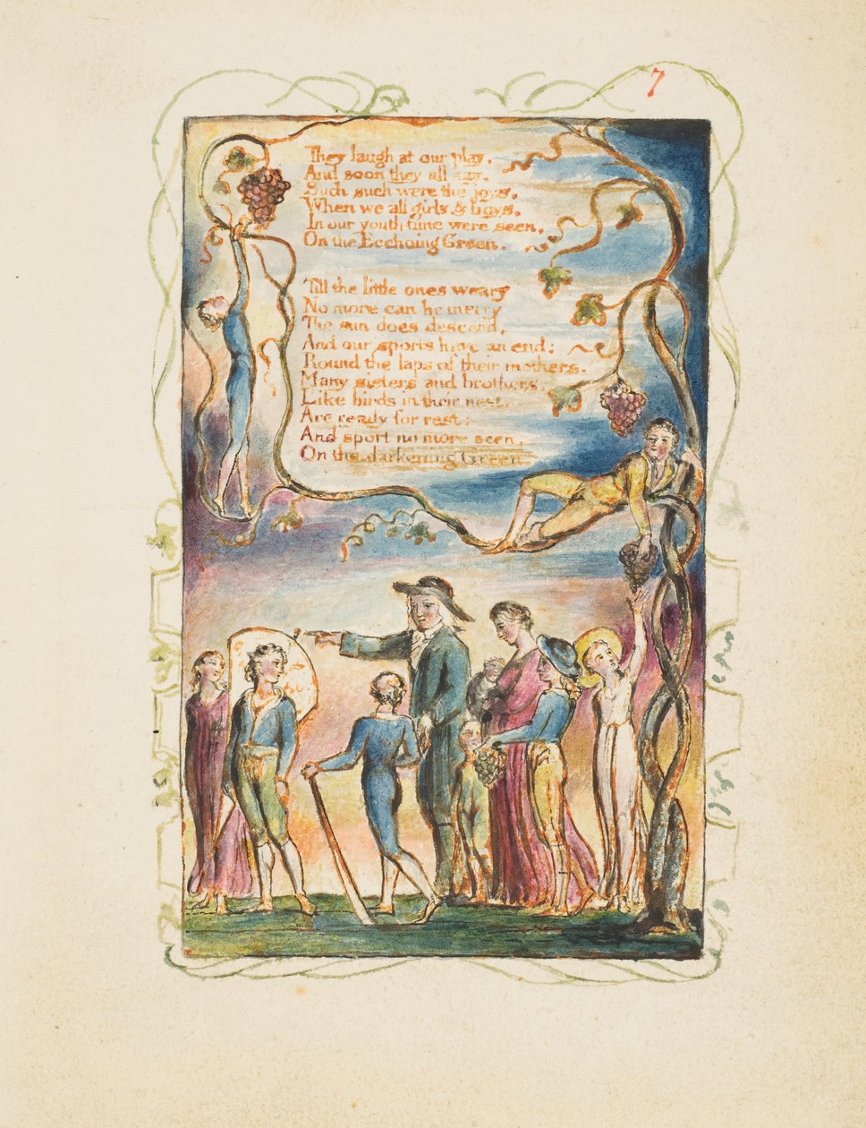 Songs of Innocence and of Experience: The Ecchoing Green (second plate ...