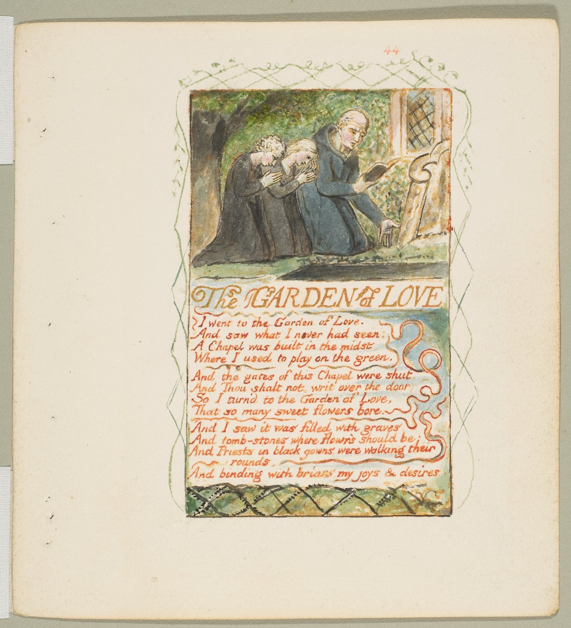 Songs of Innocence and of Experience: The Garden of Love by William Blake