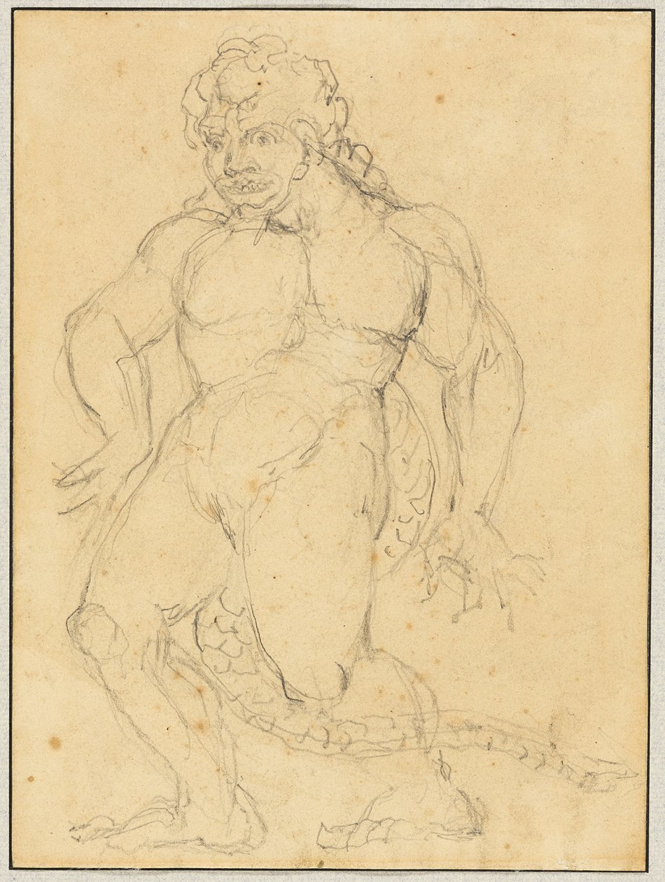 Study of the Figure of Agnello Brunelleschi by William Blake