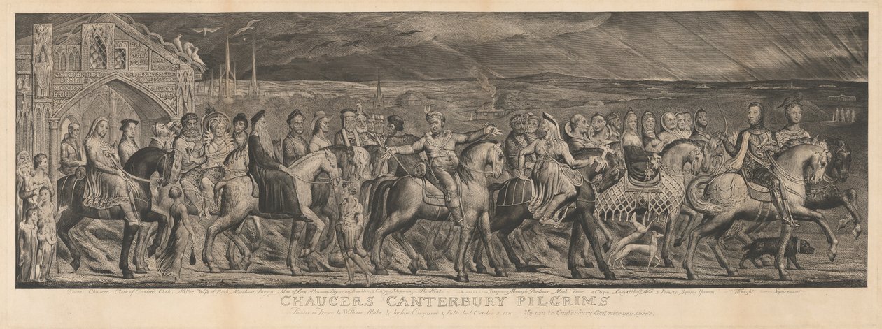 The Canterbury Pilgrims by William Blake