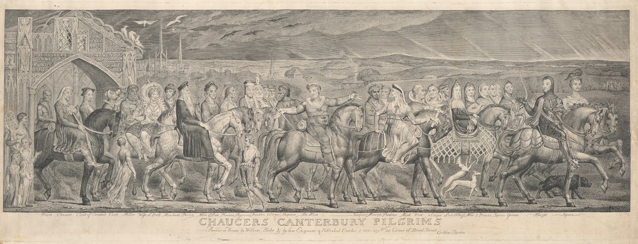 The Canterbury Pilgrims by William Blake