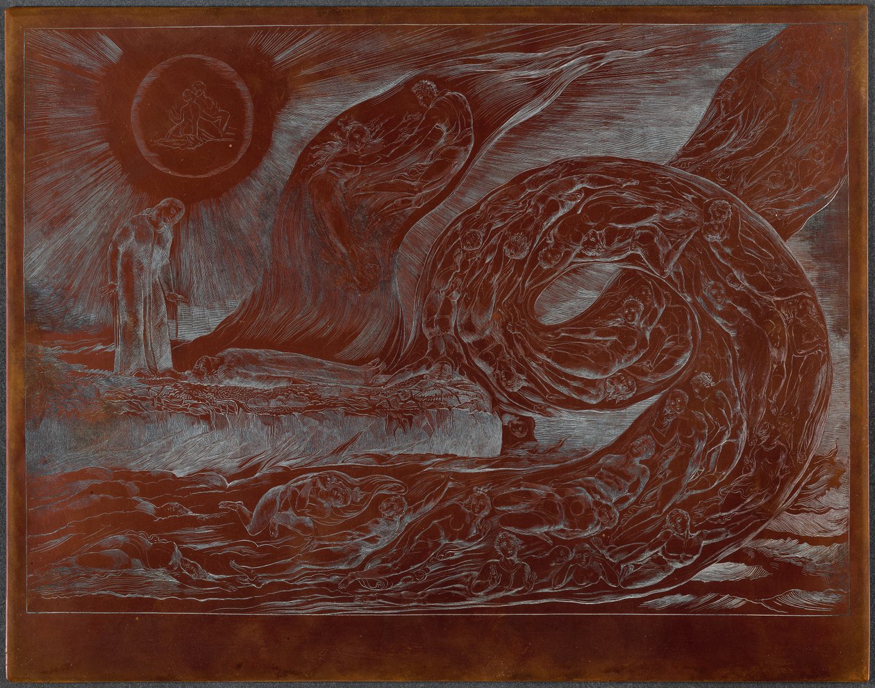 The Circle of the Lustful: Paolo and Francesca by William Blake