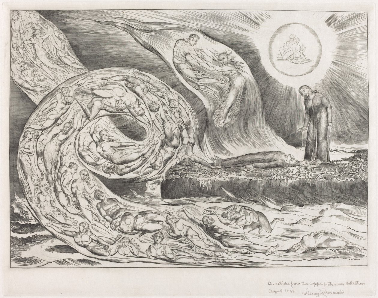 The Circle of the Lustful: Paolo and Francesca by William Blake