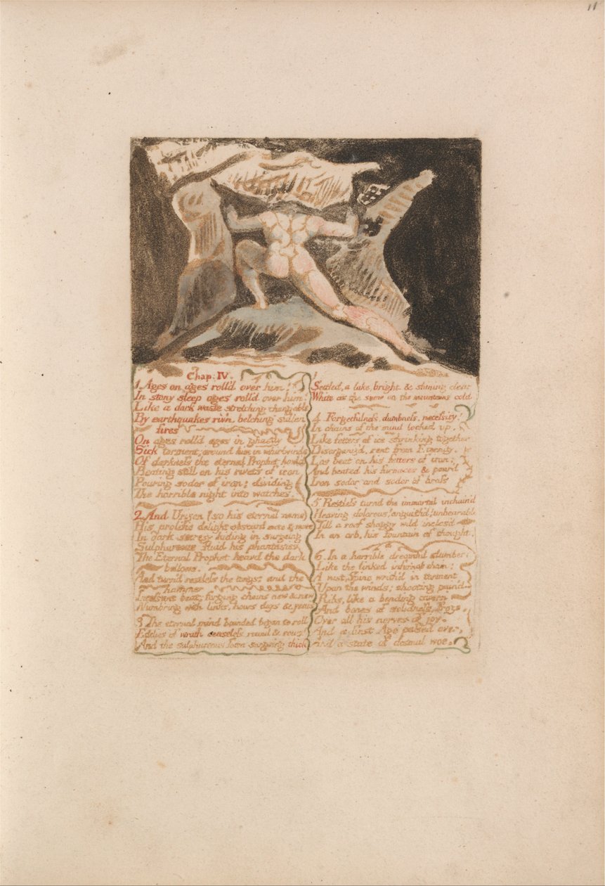 The First Book of Urizen, Plate 13, Chap: IV by William Blake