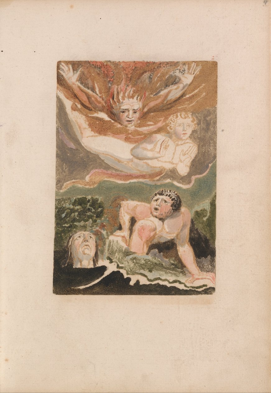 The First Book of Urizen, Plate 4 (Bentley 24) by William Blake