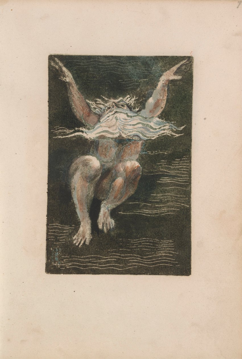 The First Book of Urizen, pl.7 by William Blake