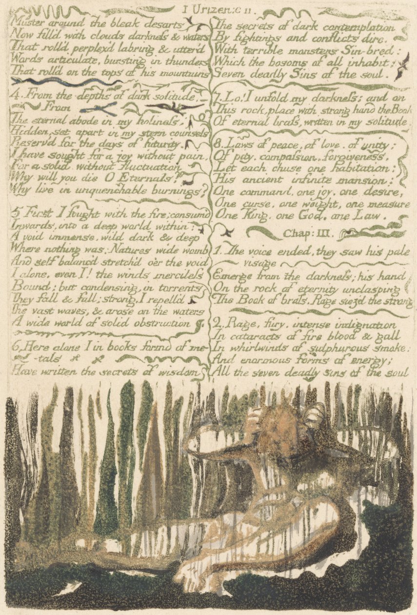 The First Book of Urizen, plate 4, 