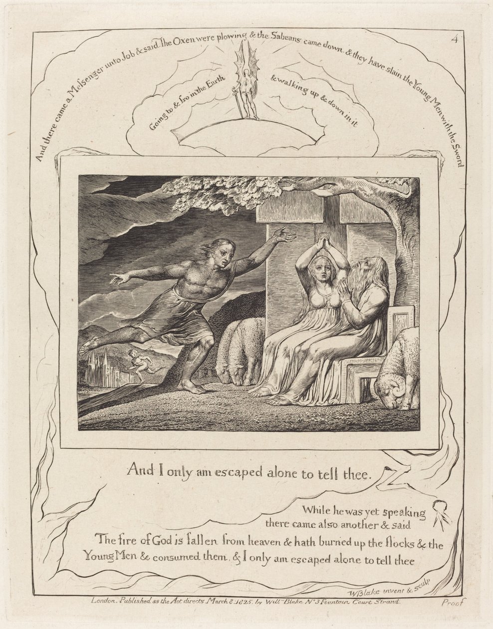 The Messengers Tell Job of His Misfortunes by William Blake