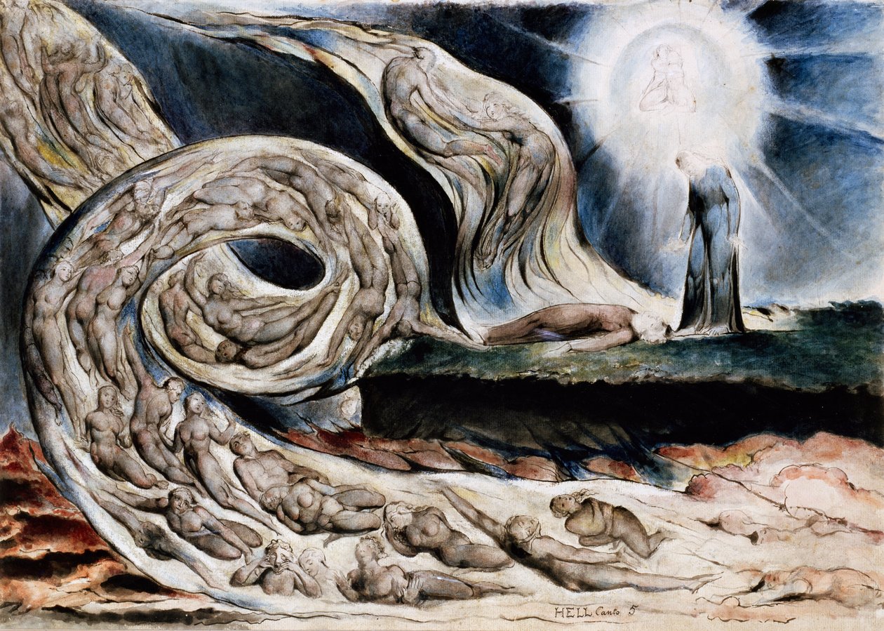 The circle of the lustful or The lovers' whirlwind, Francesca da