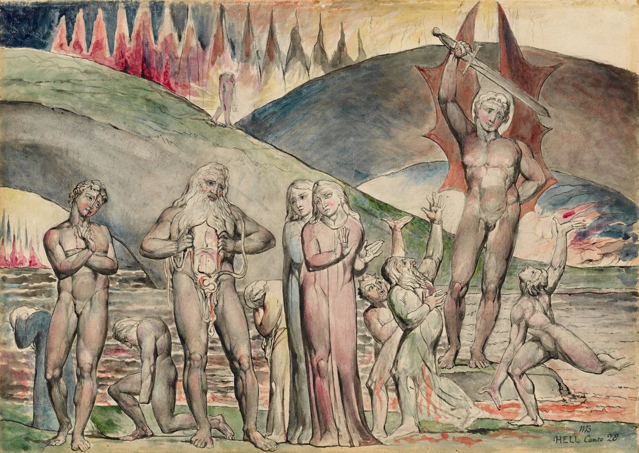 The Schismatics and Sowers of Discord: Mahomet by William Blake