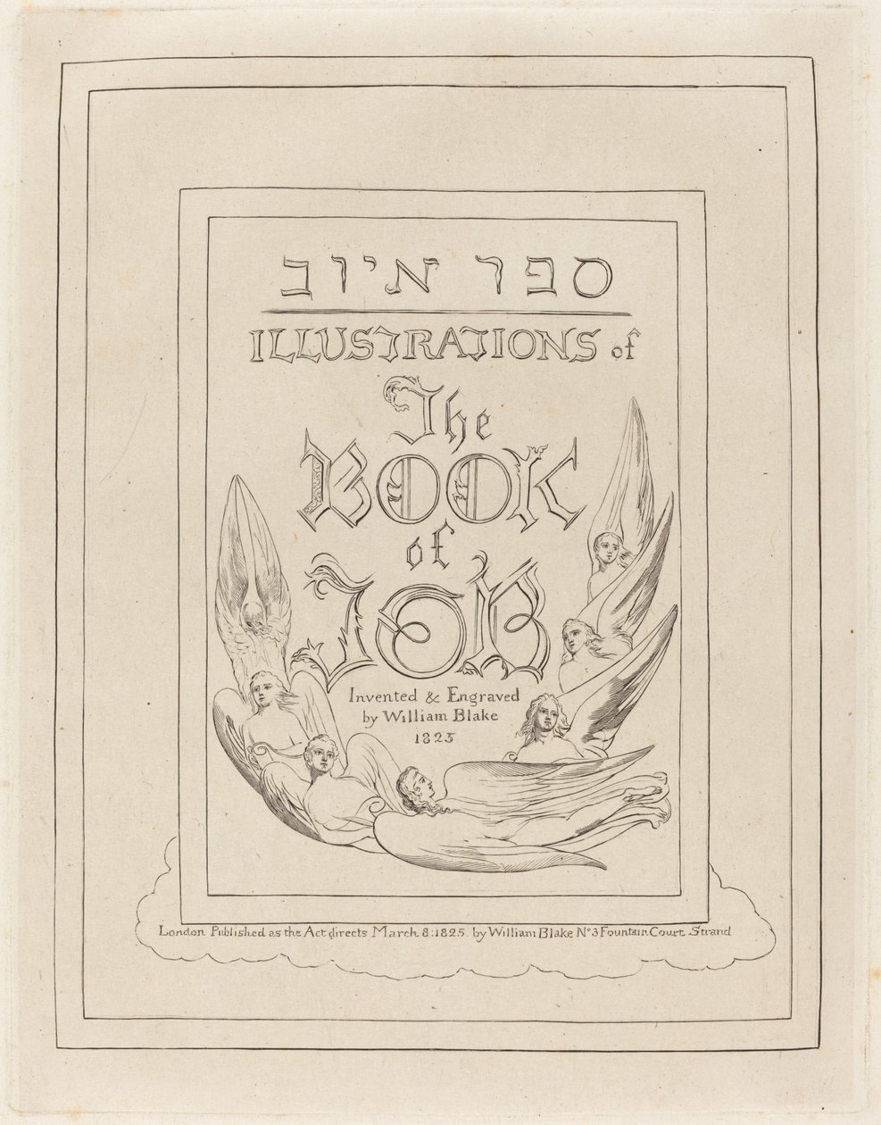 Title-Page of the Engraved Illustrations to the Book of Job