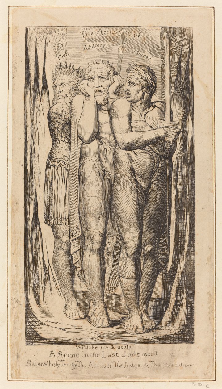 War The Accusers of Theft, Adultery, Murder by William Blake
