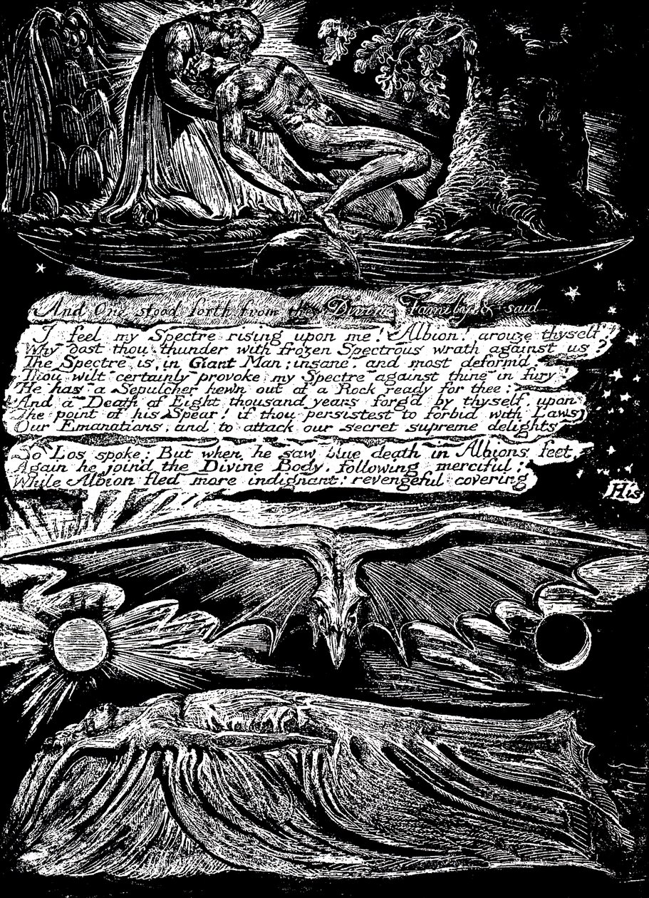 William Blake, English Mystic, Poet, Painter and Engraver by William Blake