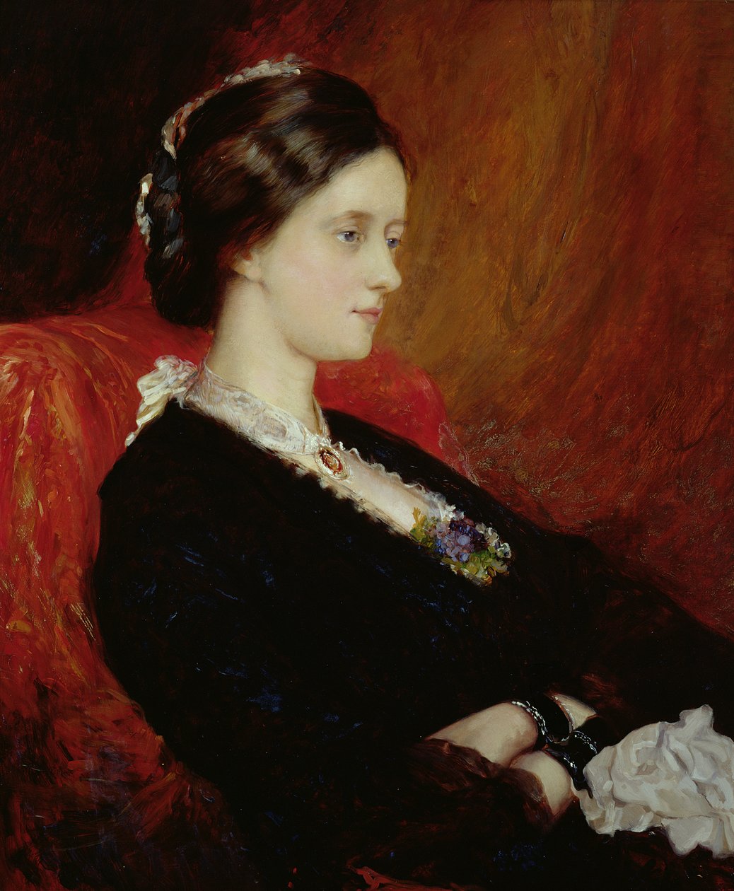 Portrait of The Hon. Mrs Emily Meynell-Ingram (1840-1904) by William Blake Richmond