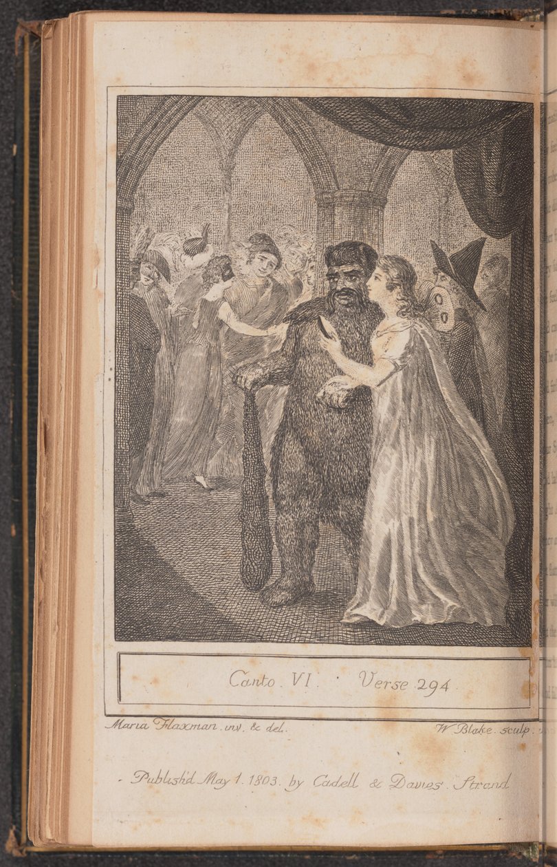 Canto IV, Verse 294 by William Blake after Mary Ann Flaxman