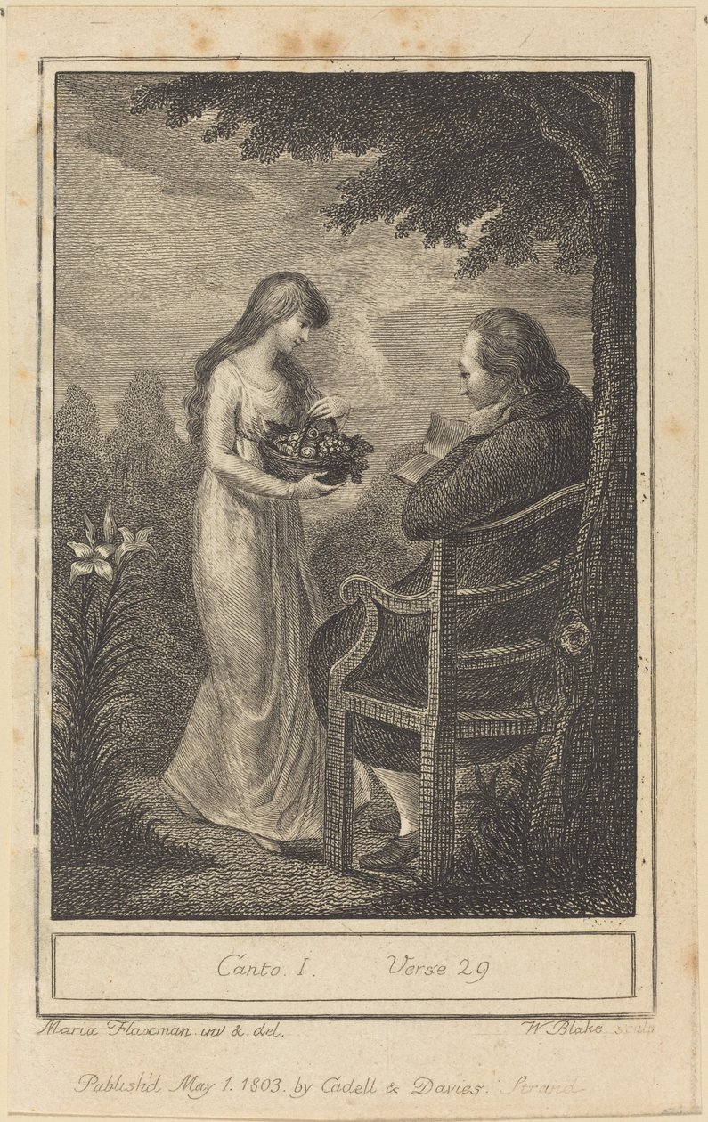 Canto I, Verse 29 by William Blake after Mary Ann Flaxman
