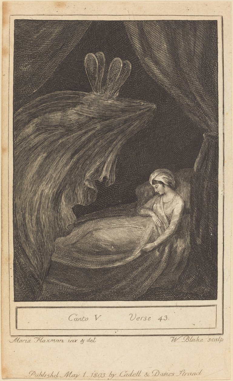 Canto V, Verse 43 by William Blake after Mary Ann Flaxman