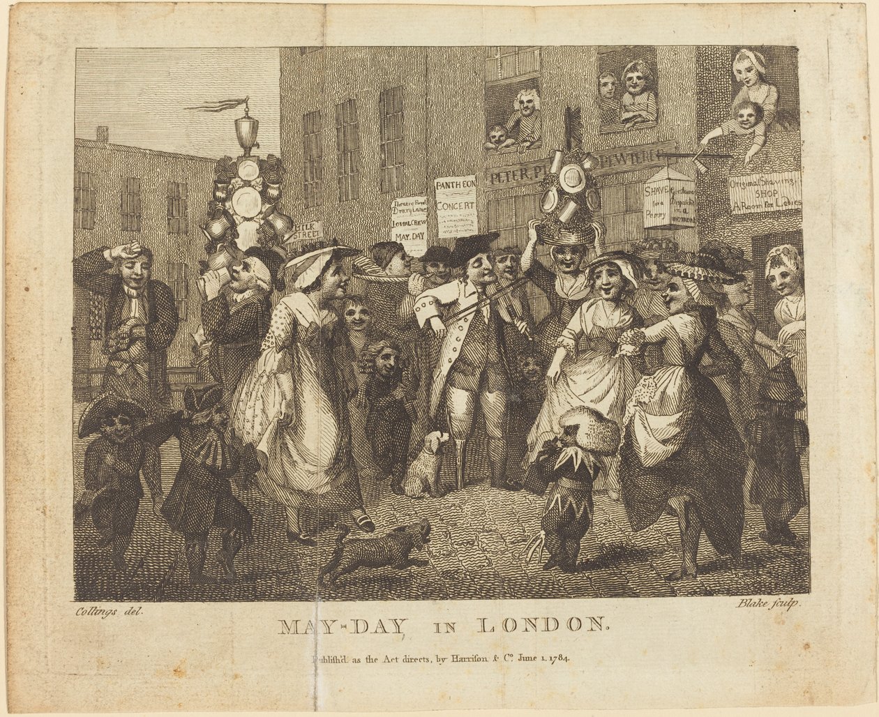May-Day in London by William Blake after Samuel Collings