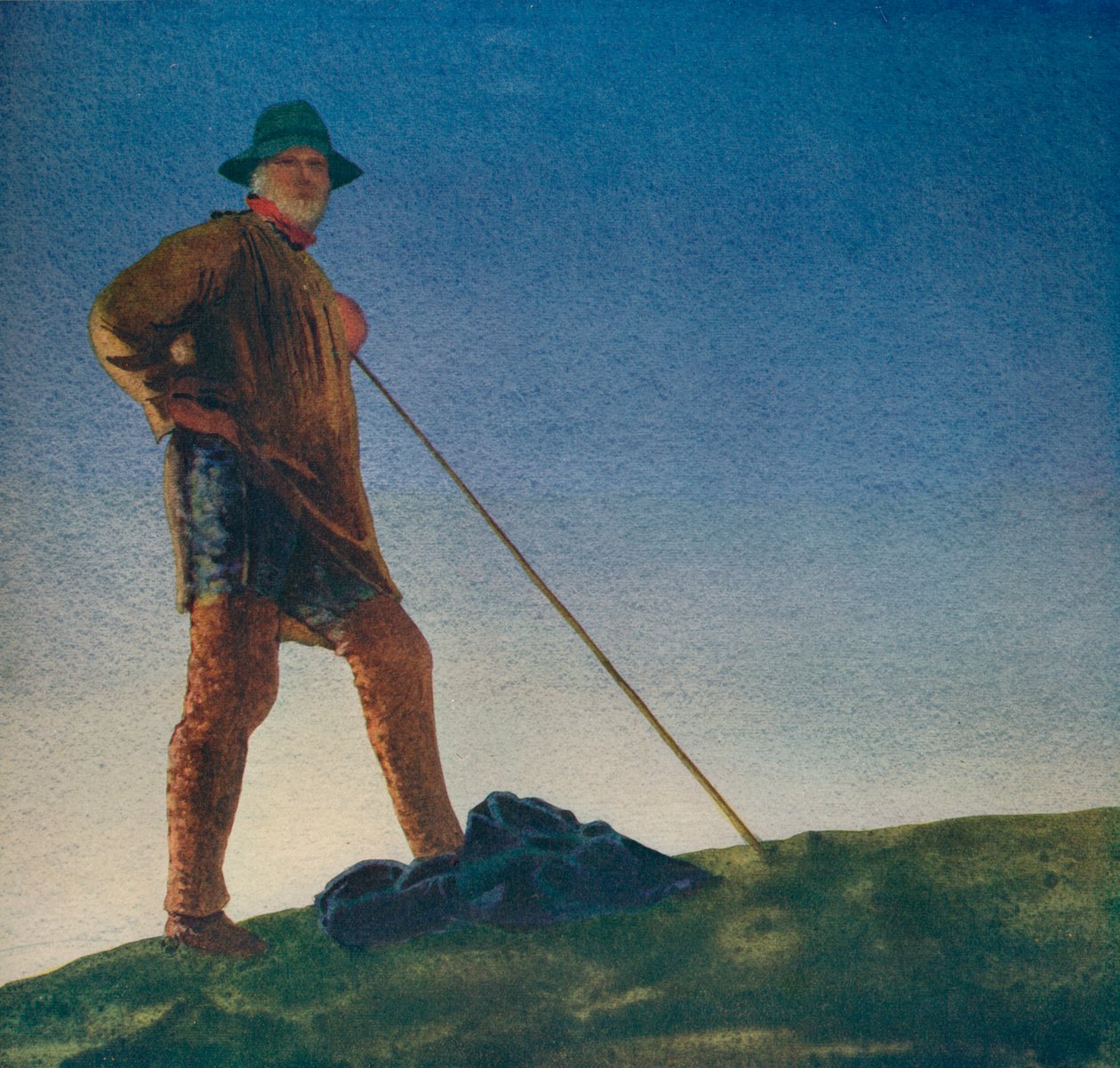 The Shepherd hears the Guns at Dawn, c1910, c1932 by William Blamire Young