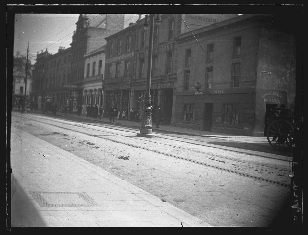 Castle Street, Cardiff, The Old Globe Inn, c1902 by William Booth