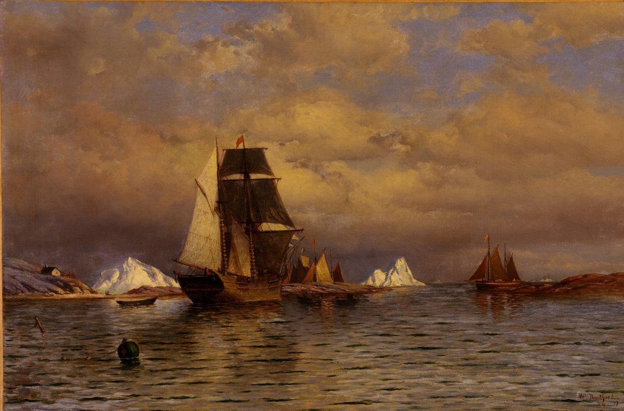 Looking Out of Battle Harbor by William Bradford