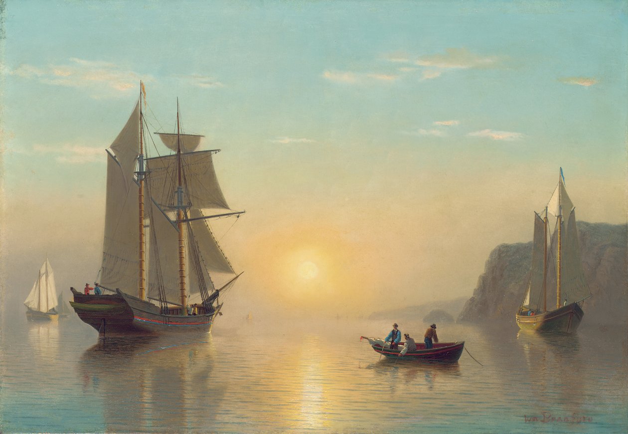 Sunset Calm in the Bay of Fundy by William Bradford