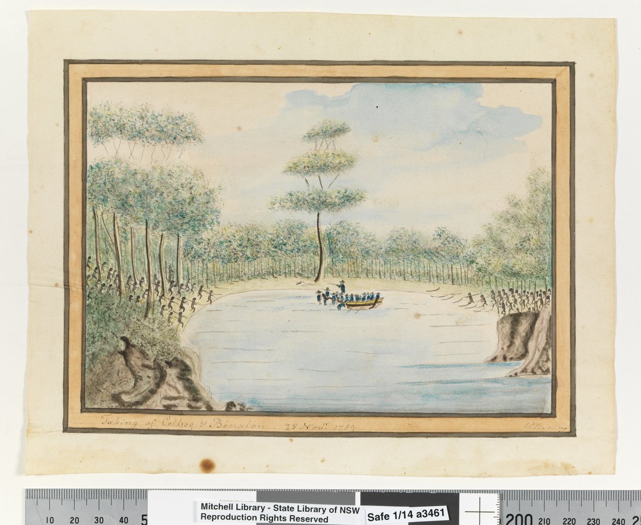 Taking of Colbee & Benalon. 25 November 1789, c.1802 by William Bradley
