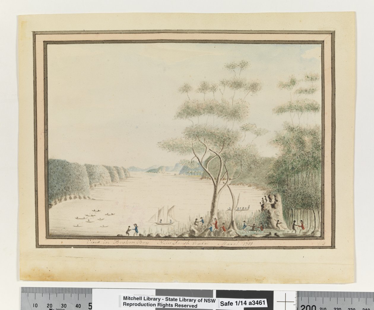 View in Broken Bay New South Wales. March 1788 by William Bradley