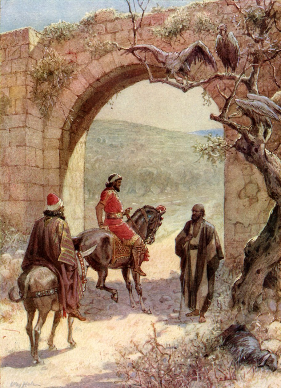 Ahab and Elijah Meet by William Brassey Hole