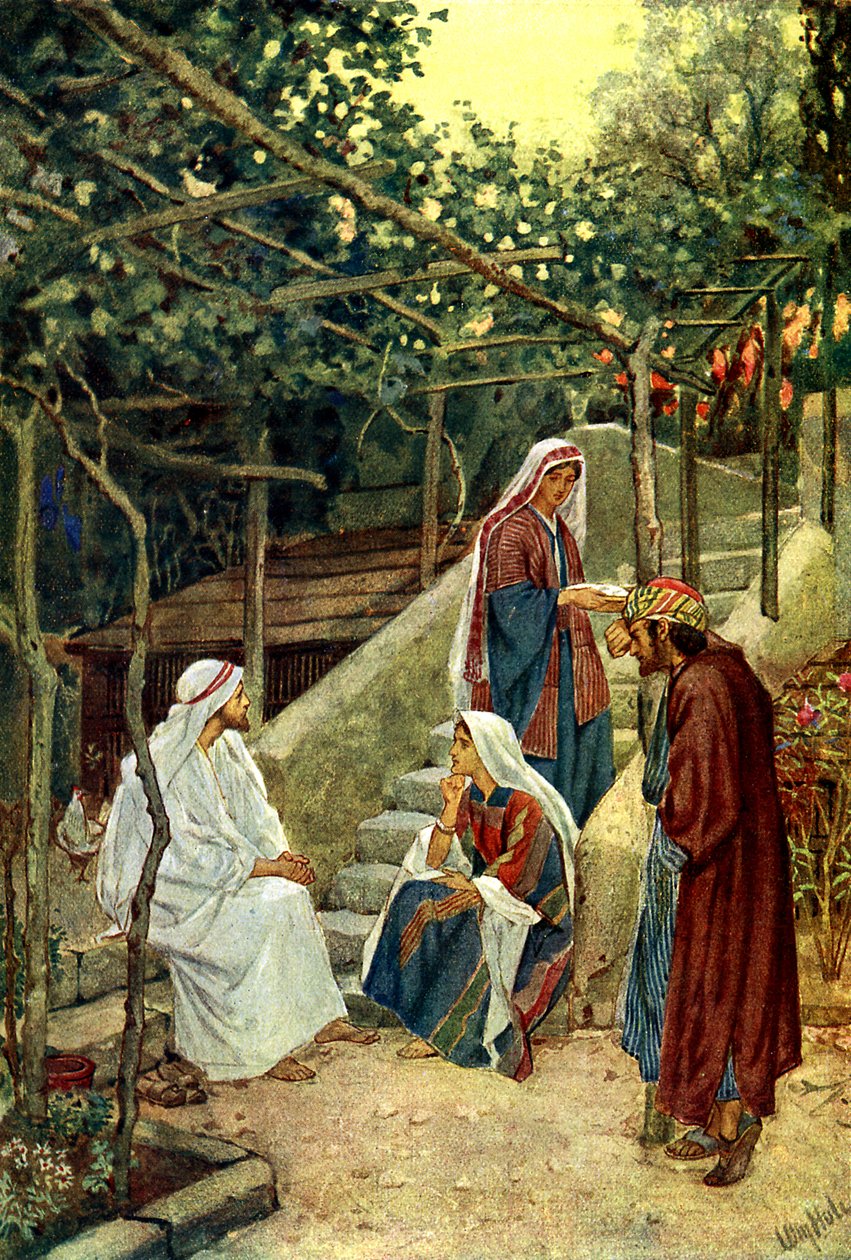Jesus in the Home of Martha - Bible by William Brassey Hole