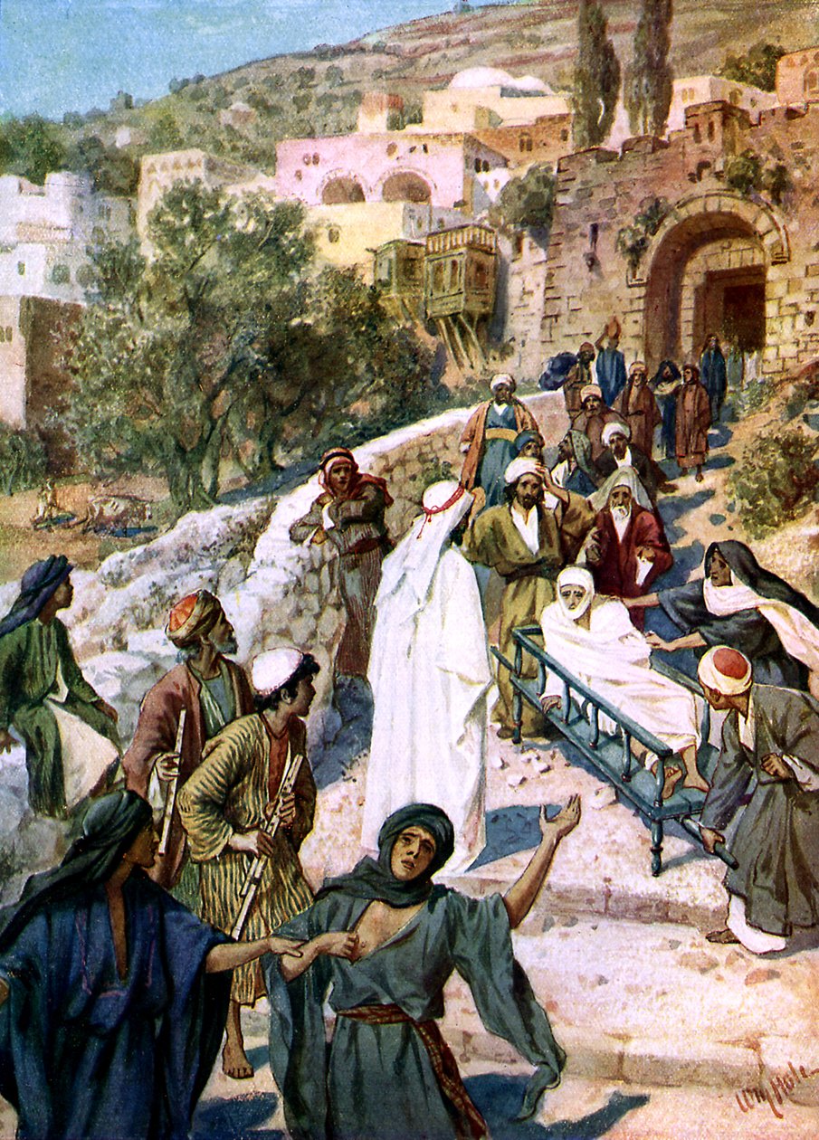 Jesus Raises the Son of the Widow of Nain by William Brassey Hole