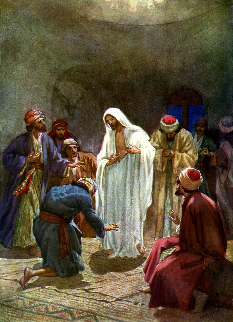 Jesus shows the disciples his wounds by William Brassey Hole