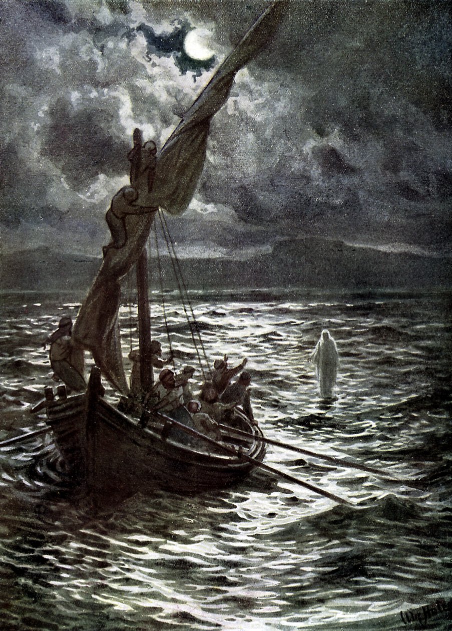 Jesus Walks on the Water - Bible by William Brassey Hole