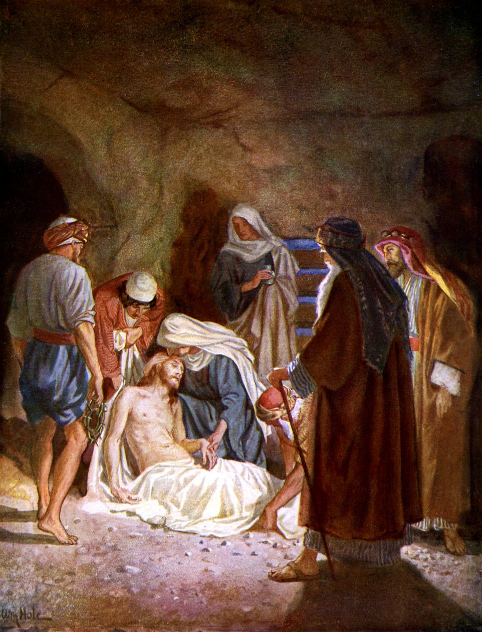 Joseph of Arimathaea removes the body of Jesus by William Brassey Hole