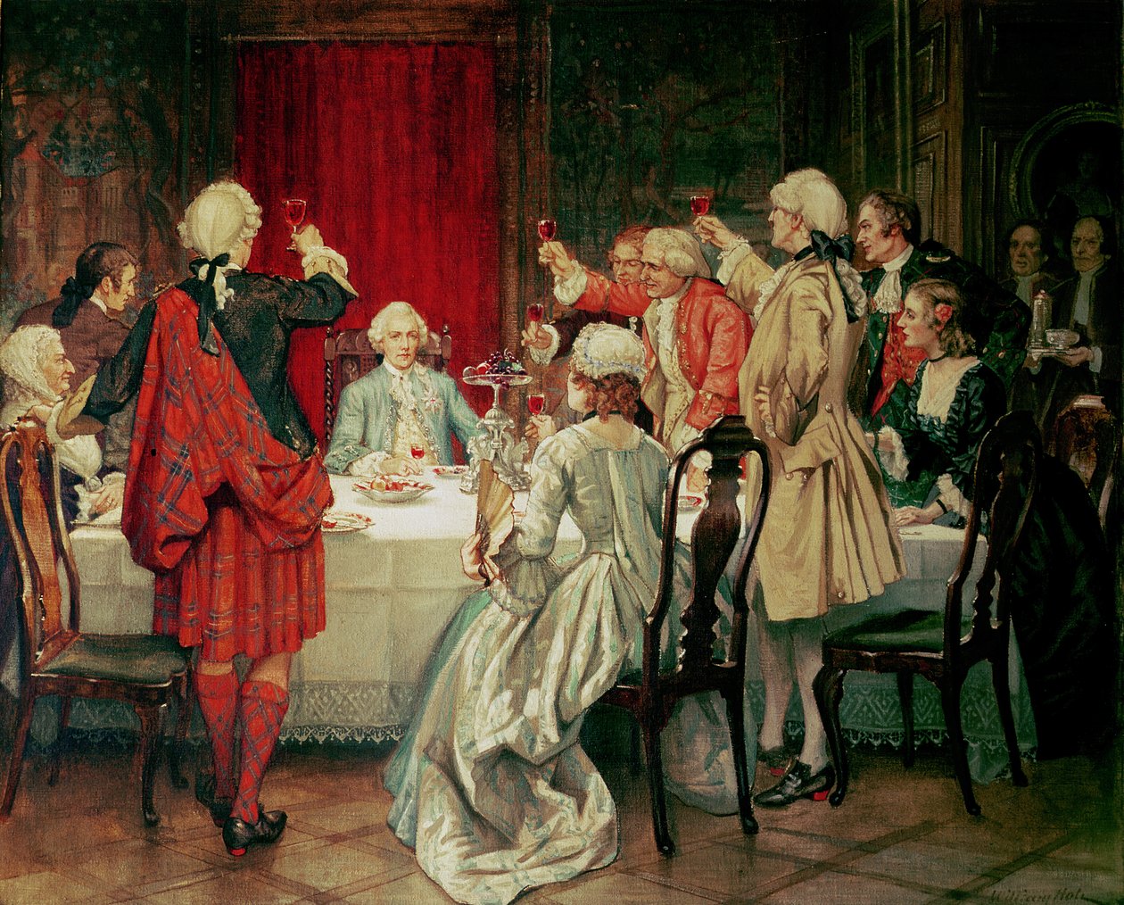 Prince Charles Edward Stuart in Edinburgh, 1745 by William Brassey Hole