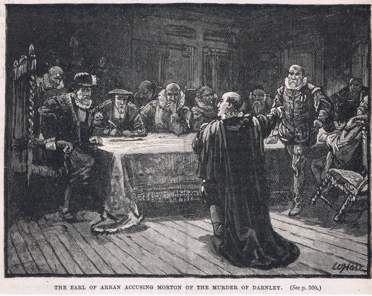 The Earl of Arran accusing Morton of the murder of Darnley by William Brassey Hole