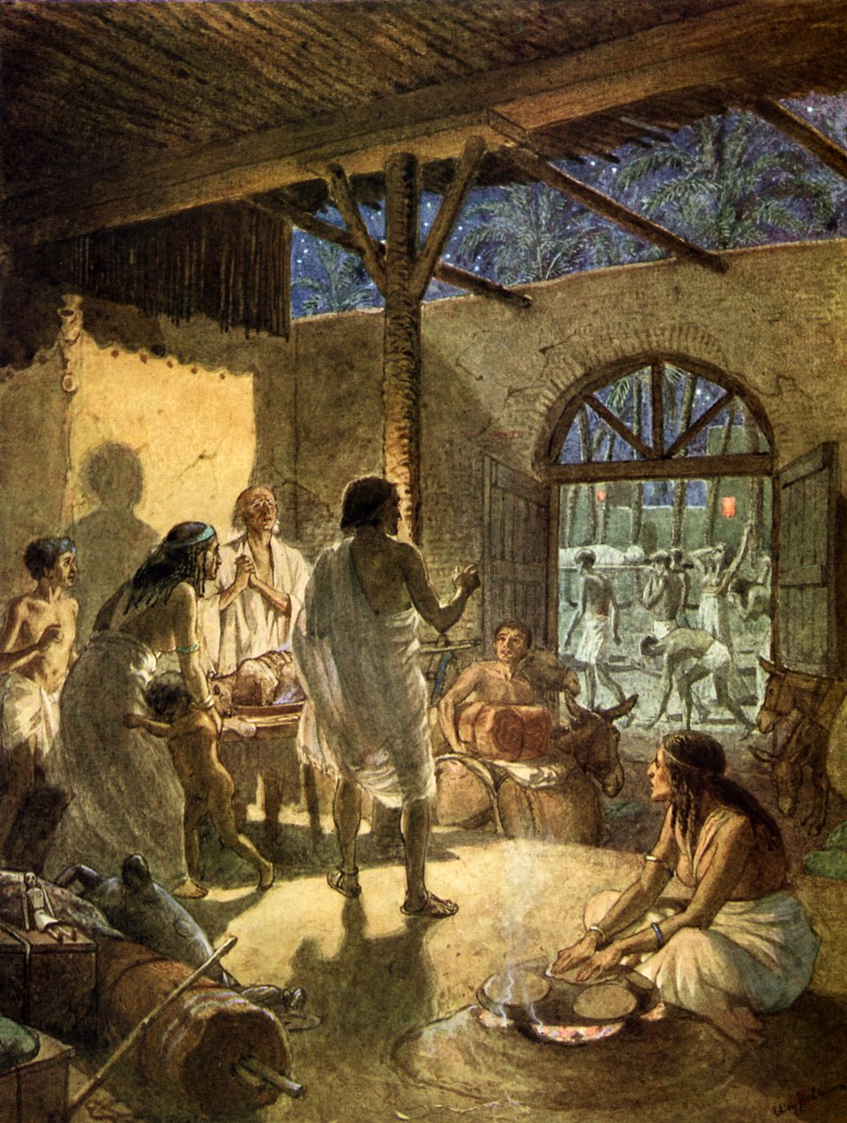The death of the first-born, the last of the ten plagues - Bible by William Brassey Hole