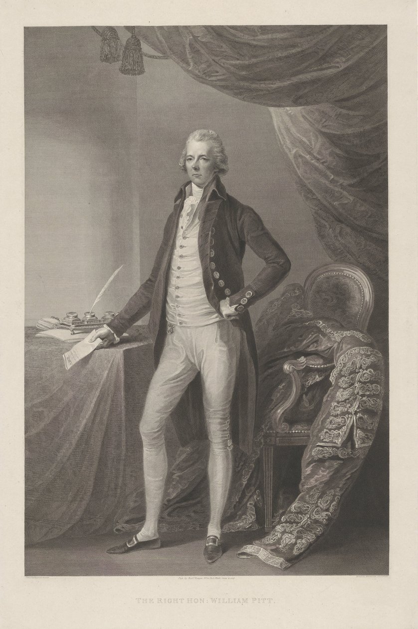 Portrait of William Pitt by William Bromley (I)